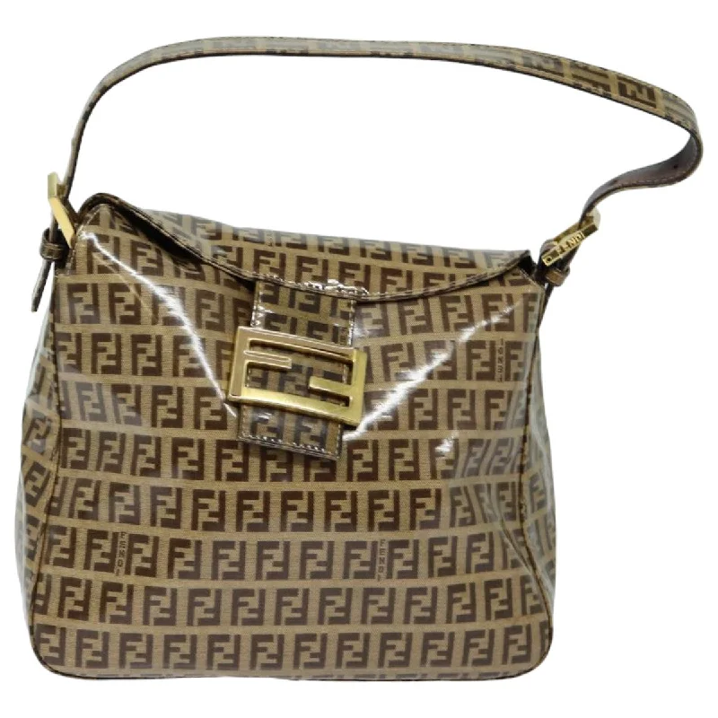 Fendi Mamma Baguette  Canvas Shoulder Bag (Pre-Owned)