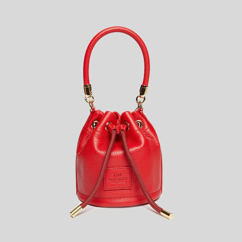 Marc Jacobs The Leather Micro Bucket Bag True Red H657L01RE22