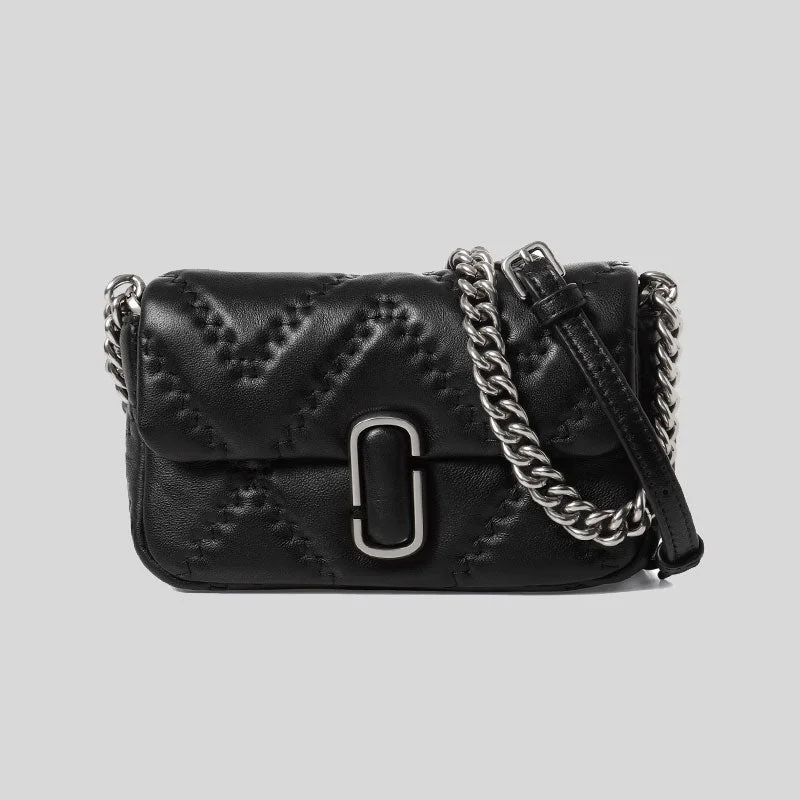 MARC JACOBS The Quilted J Marc Mini Bag Black 2S3HSH016H03