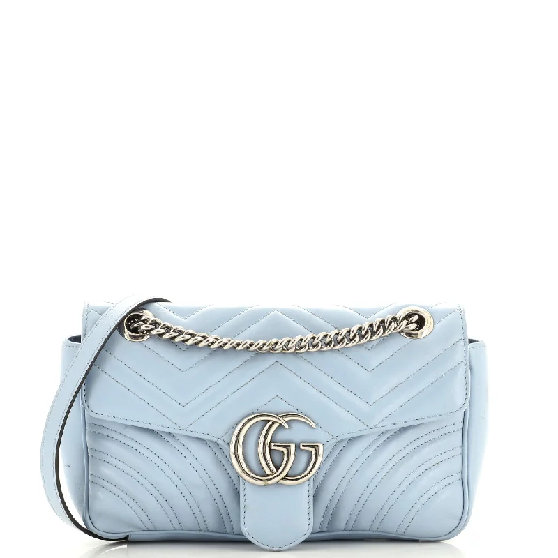 GG Marmont Flap Bag Matelasse Leather Small