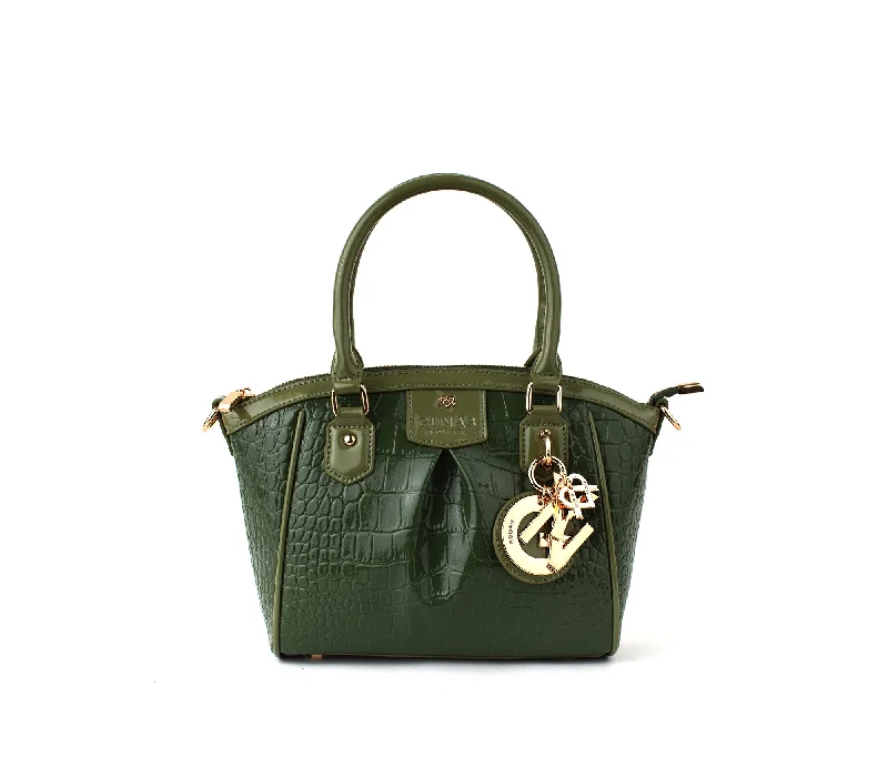 Madison Mini - Green Croc Vegan Bag