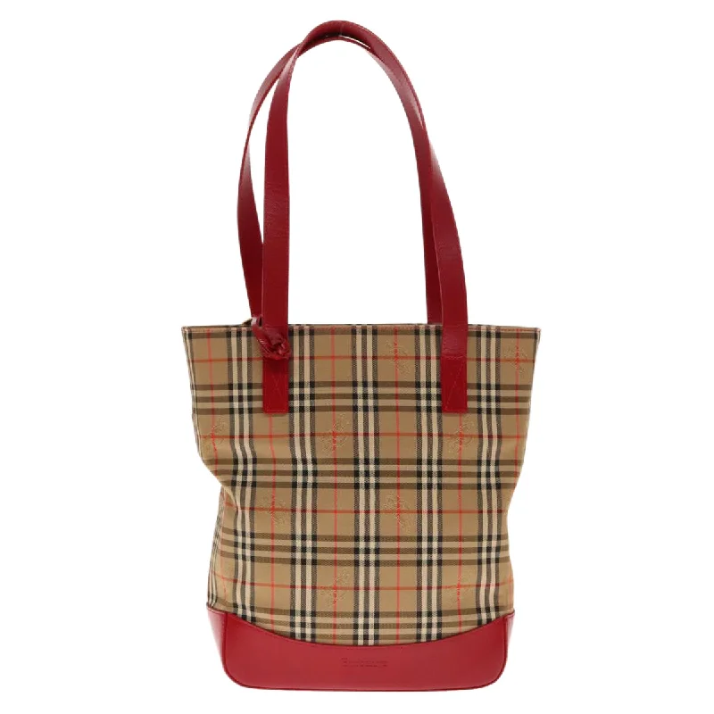 Burberry Nova Check  Canvas Shoulder Bag (Pre-Owned)