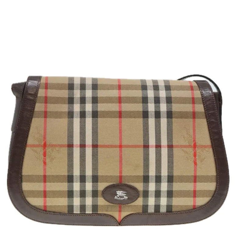 Burberry Nova Check  Canvas Shoulder Bag (Pre-Owned)