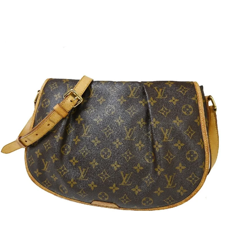 Louis Vuitton Menilmontant  Canvas Shoulder Bag (Pre-Owned)