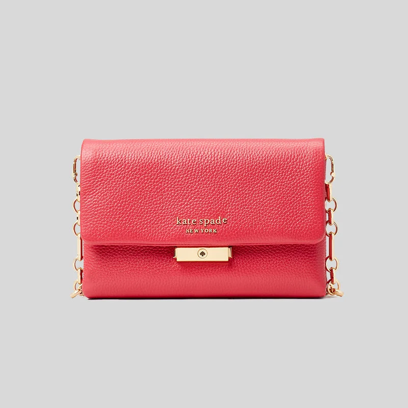 kate Spade Carlyle Chain Wallet Deep Primrose K5635