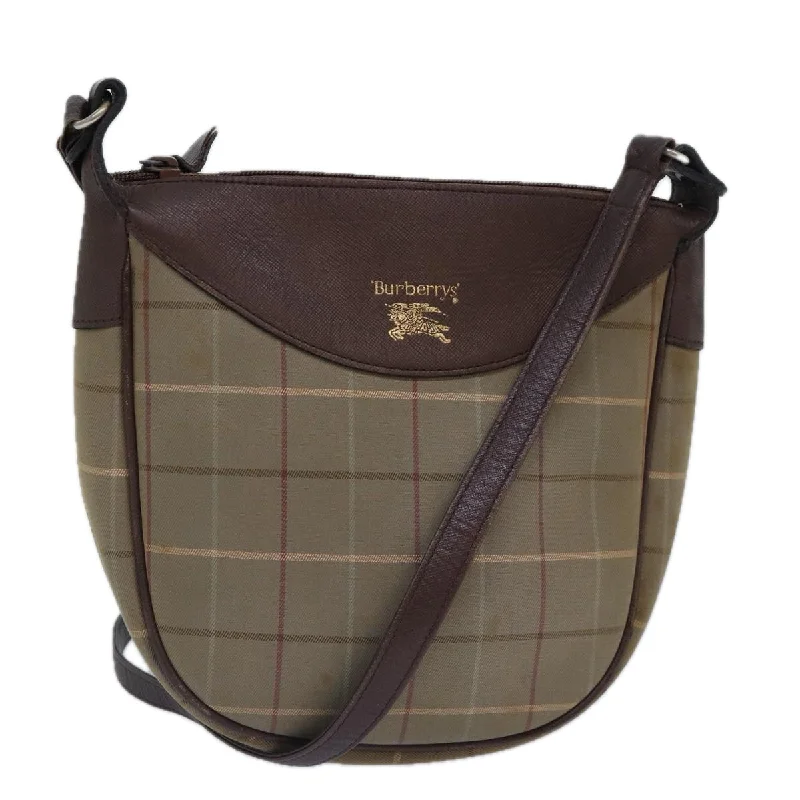 Burberry Nova Check  Canvas Shoulder Bag (Pre-Owned)