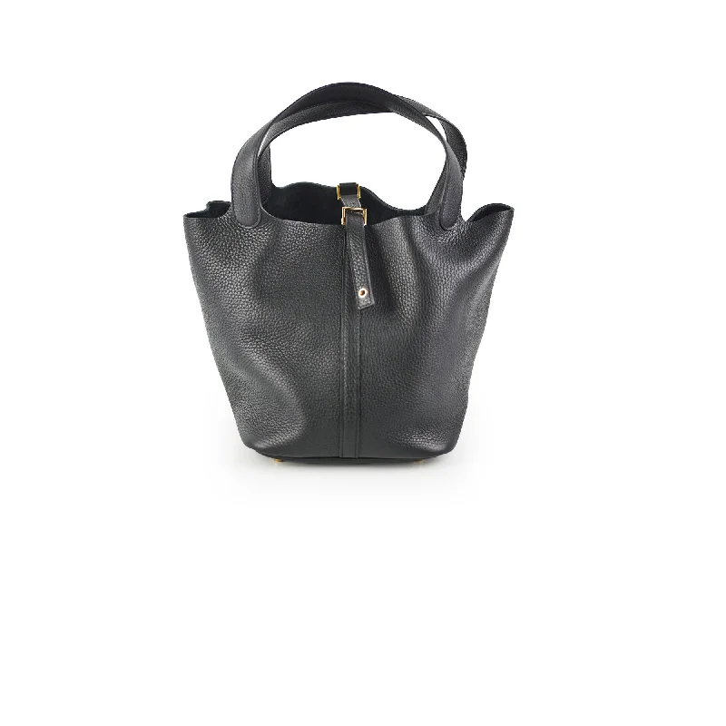 Hermes Picotin 22 Clemence Black