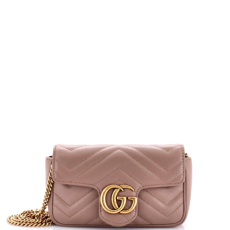 GG Marmont Flap Bag Matelasse Leather Super Mini