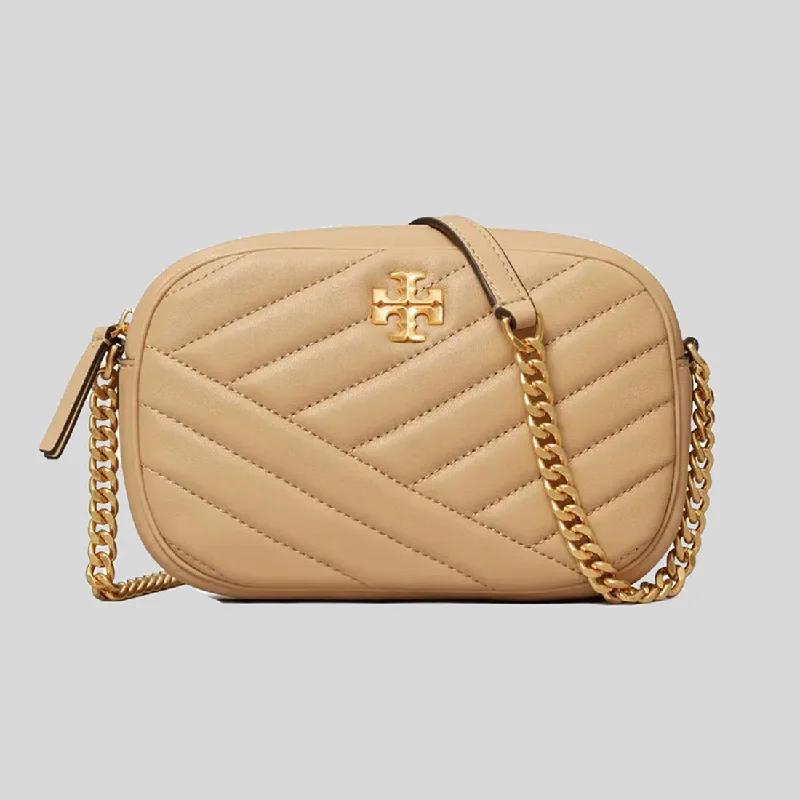 TORY BURCH Kira Chevron Camera Bag Desert Dune 152353