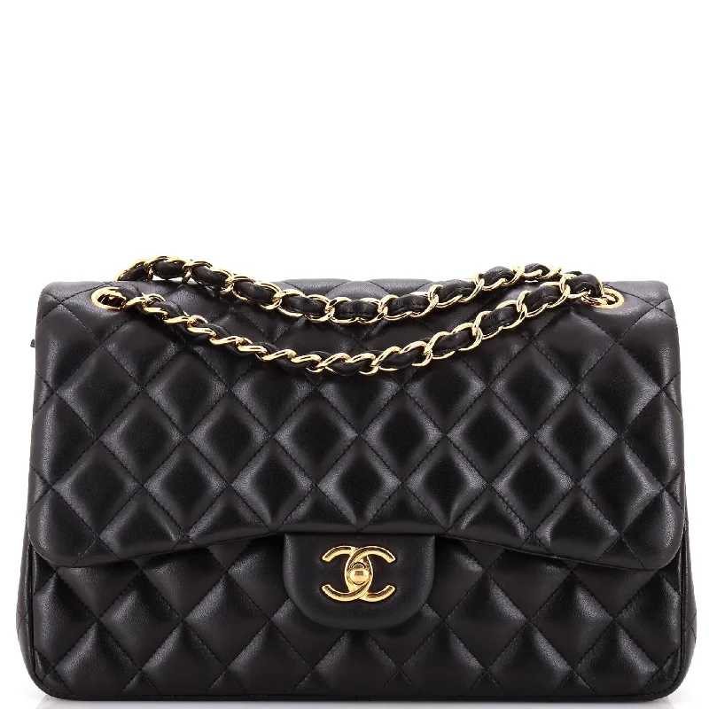 Classic Double Flap Bag Quilted Lambskin Jumbo