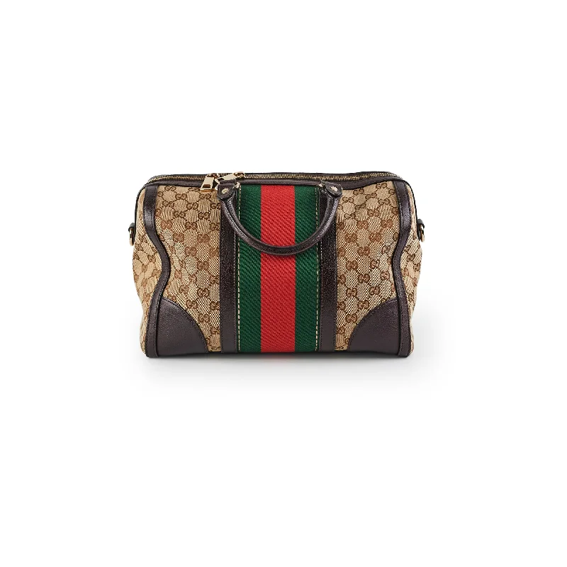 Gucci Boston Monogram Canvas Tote