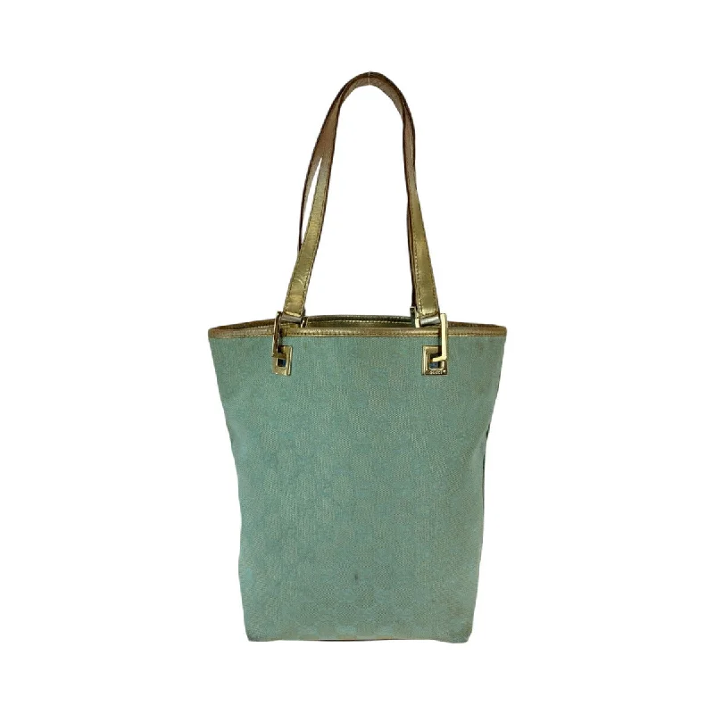 Gucci Emerald GG Canvas Tote Shoulder Bag