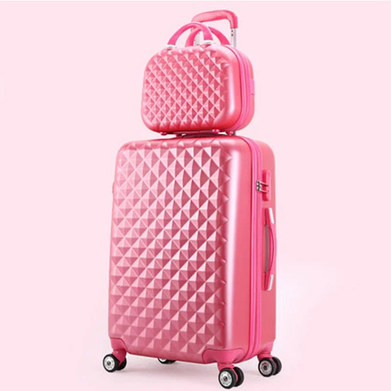 Travel Suitcase Set Rolling Spinner Luggage Set Trolley Case Boarding Wheel Woman Cosmetic Case