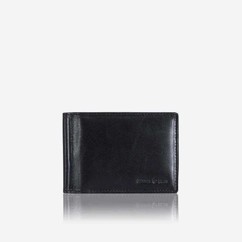 Jekyll & Hide Oxford Leather Money Clip Wallet, Black