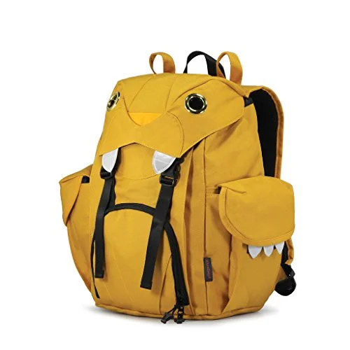 Darling'S Little Monster Style Backpack Reflective Safety Feature Yellow