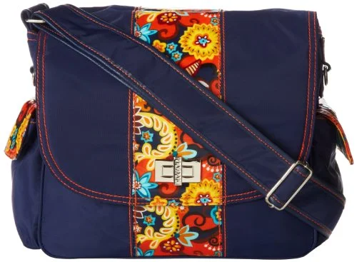 Hadaki Trend Messenger Bag,Navy/Arabesque,One Size