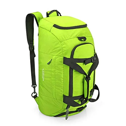 G4Free 3-Way Travel Duffel Backpack Luggage Gym Sports Bag with Shoe Compartment (Green)