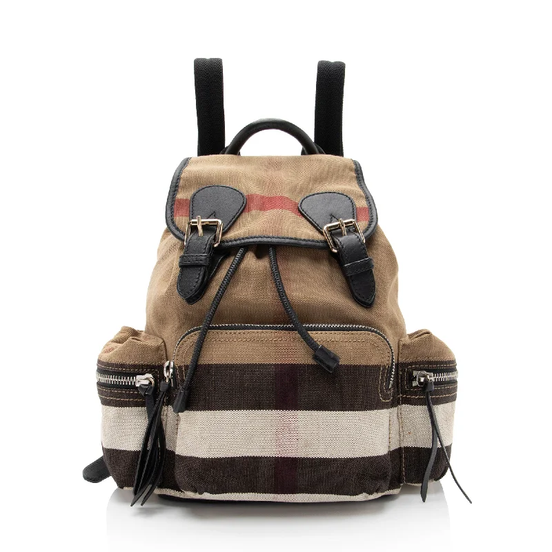 Burberry Giant Check Medium Rucksack Backpack