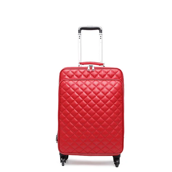 Red only luggage