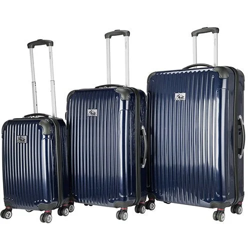 CHARIOT CH-101 Paola Navy 3 Piece Luggage Set