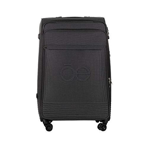 Cloe Checked Large 28 inch Luggage with 360º-spinner wheels in Black Color