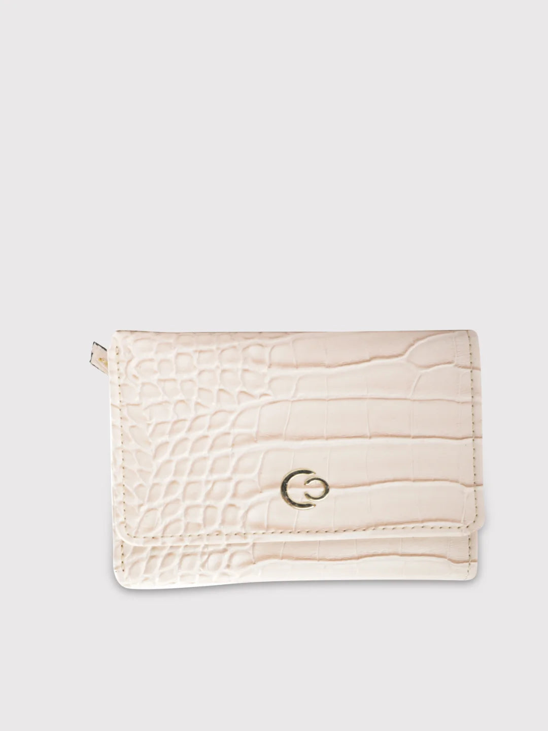 Caprese Luna Wallet Small Trifold Cream