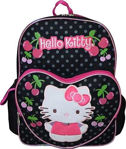 Hello Kitty Deluxe Embroidered 16" School Bag Backpack