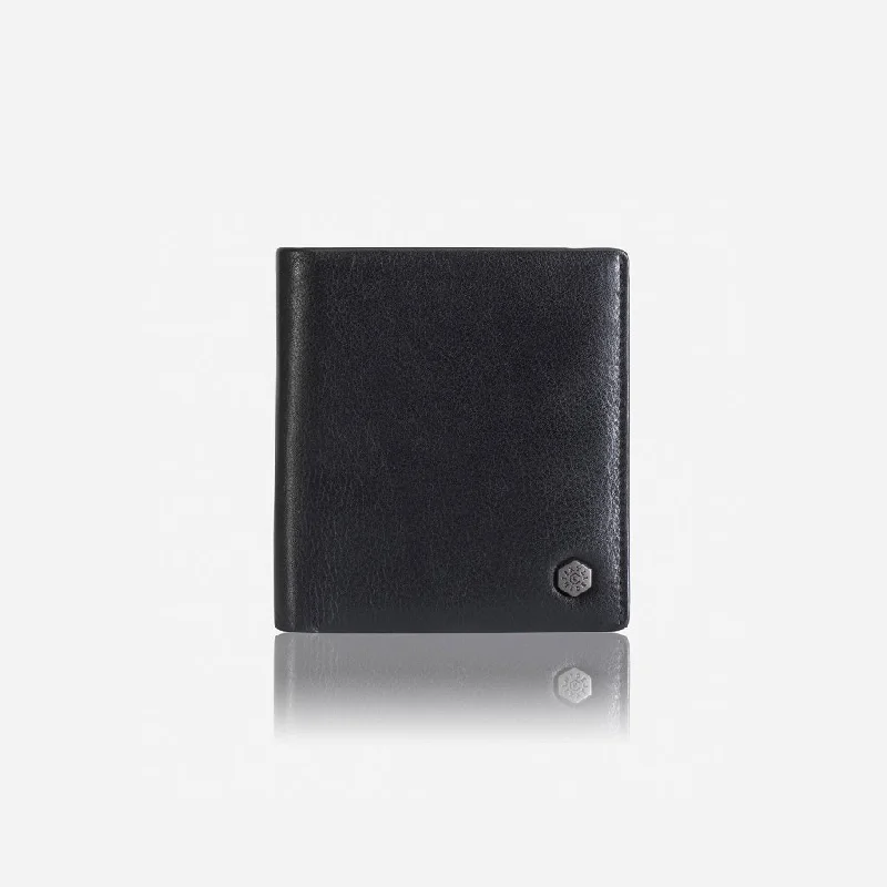 Jekyll & Hide Monaco Slim Billfold Card Holder With Coin, Black