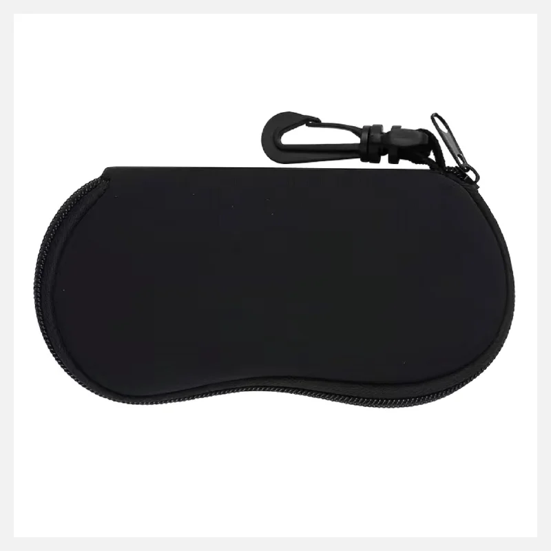 Zippered Neoprene Eyeglass Pouch With Carrying Clip