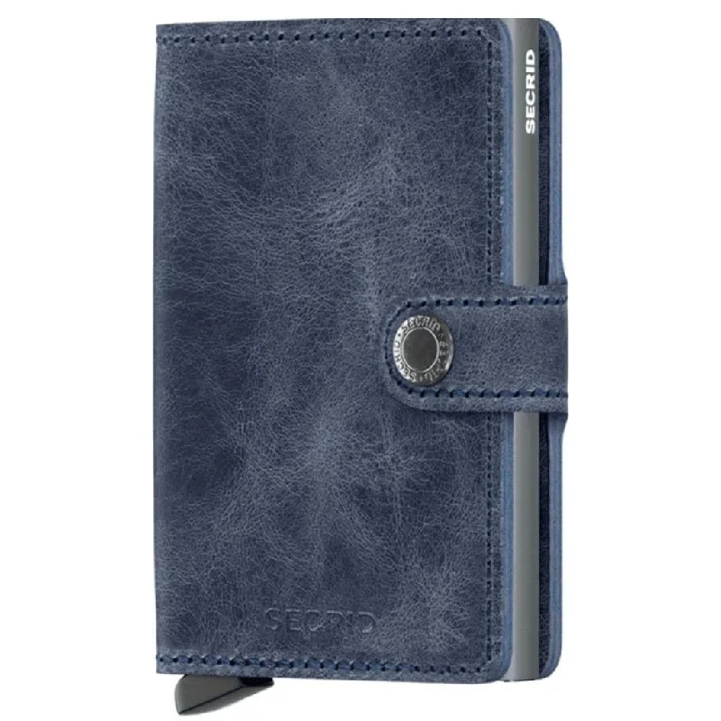 Secrid Miniwallet - Vintage Blue Leather