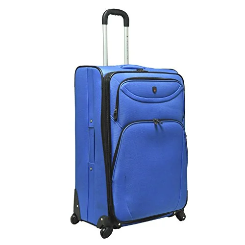 Travelers Club Luggage Marina 3-Piece Expandable Softside Spinner Value Set, Blue