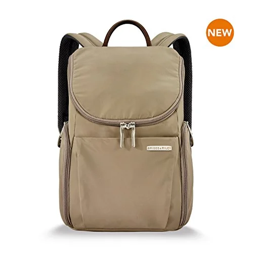 Briggs & Riley Sympatico Small U-Zip Backpack, Caramel, One Size