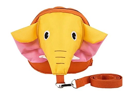 3D Unique Kids Backpack Anti-Lost Baby Bag Fashion Backpack [Elephant Yellow]